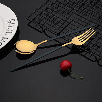 Luxury Golden Flatware Set