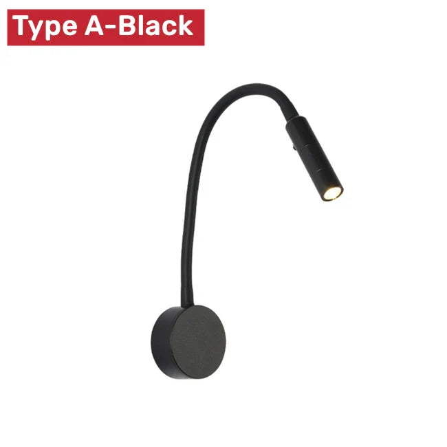 Slim LED Reading Wall Light with Adjustable Arm