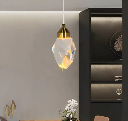 Elegant Glass Chandelier with Modern LED Lights - Cofik