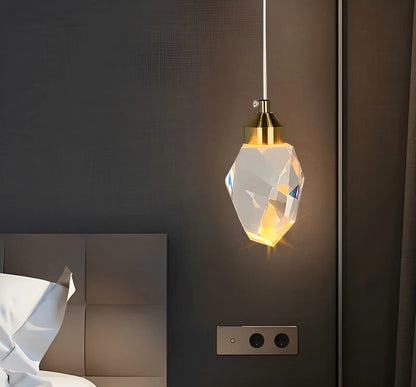 Elegant Glass Chandelier with Modern LED Lights