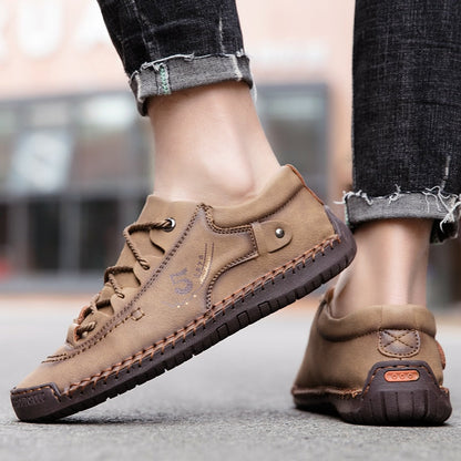 Comfortable Men's Leather Orthopedic Shoes - Cofik