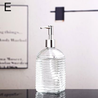 Clear Glass Bathroom Soap Dispenser