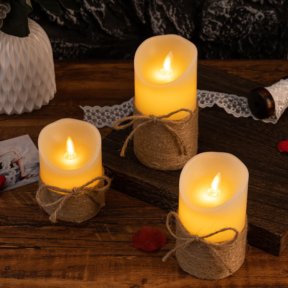 Realistic Electric Block Candles