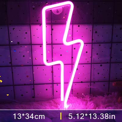 Colorful Led Neon Light Wall Decoration