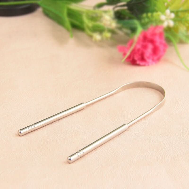 Metal Tongue Scraper for Fresh Breath Oral Care