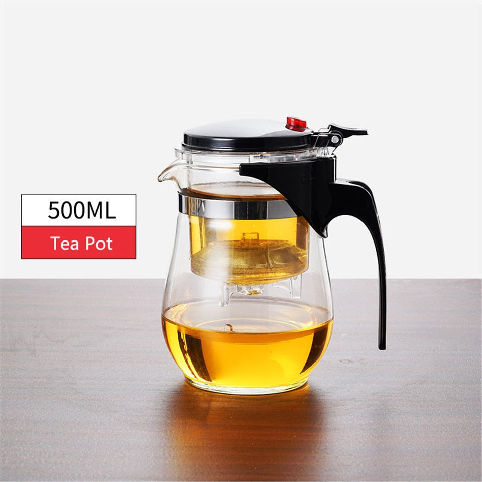 Durable Clear Glass Tea Infuser Teapot - Cofik
