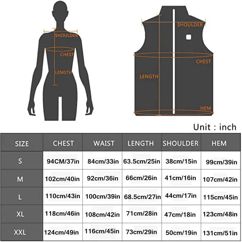 Warm Women's Heated Gilet with USB Power