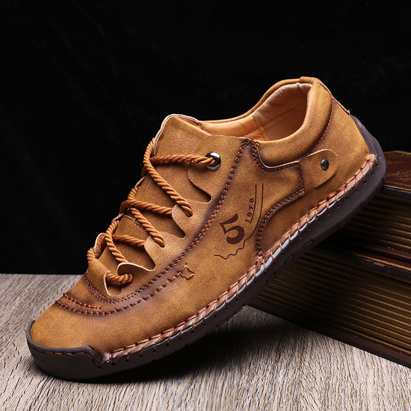 Comfortable Men's Leather Orthopedic Shoes