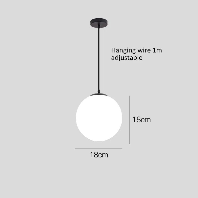 Luxury Glass Ball Chandelier Pendant Light