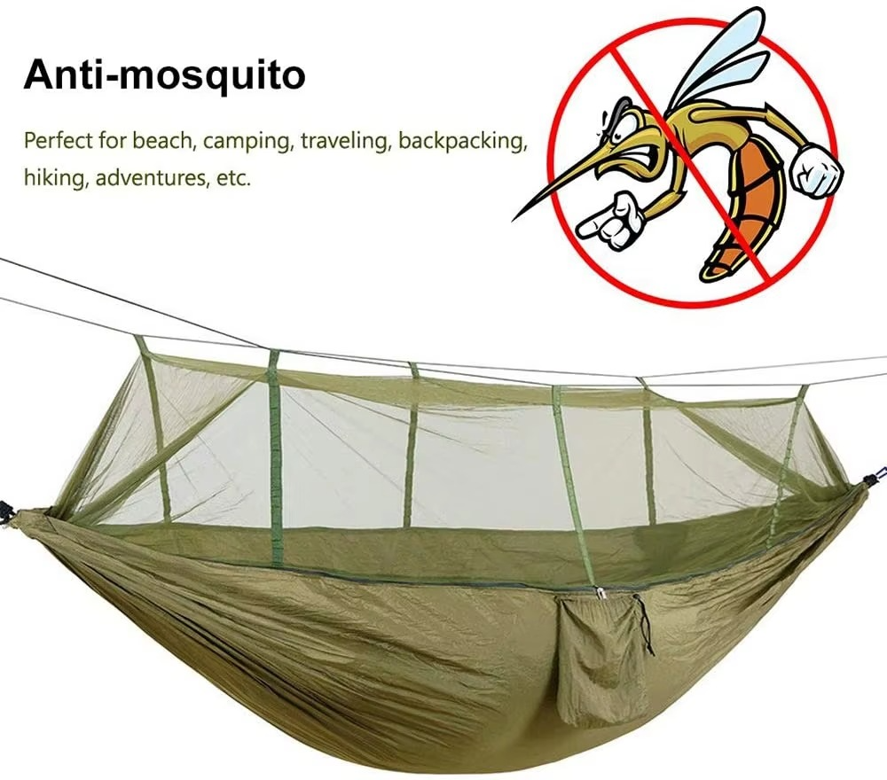 Compact Double Hammock with Bug Net