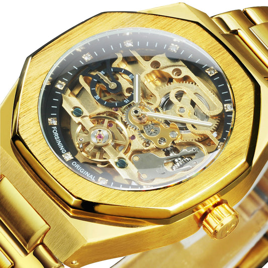 Stylish Skeleton Automatic Men's Watch - Cofik