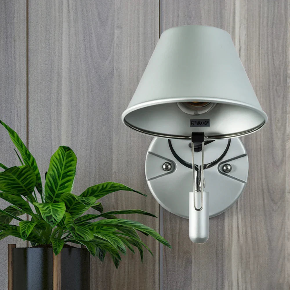Sleek LED Wall Light – Modern Bedroom Sconce, Adjustable Aluminum Fixture