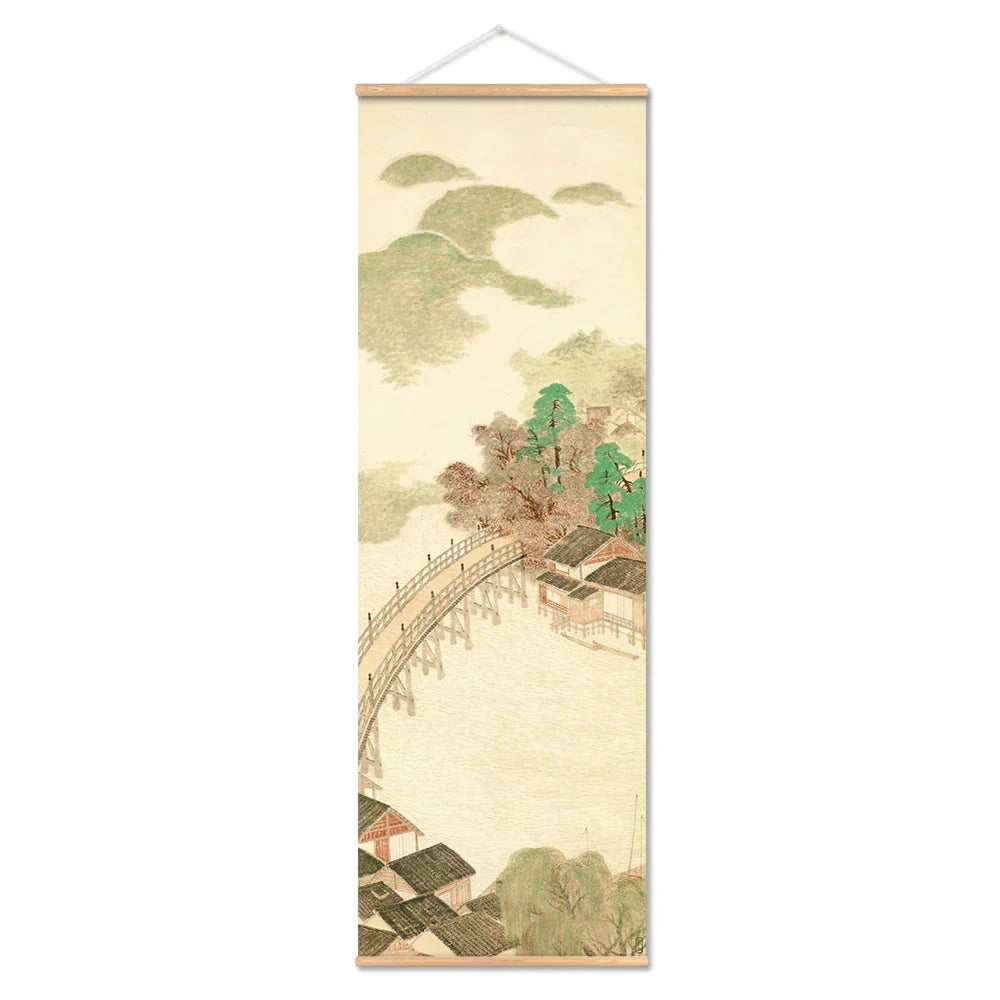 Rustic Japanese Landscape Wall Art Poster Home Decoration