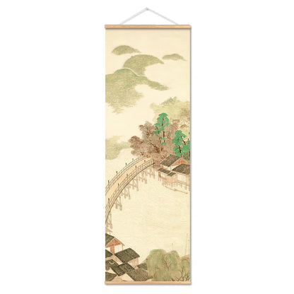 Rustic Japanese Landscape Wall Art Poster Home Decoration