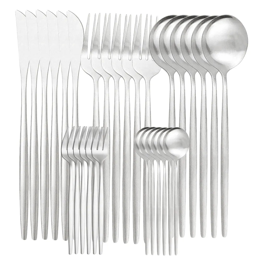 Premium Silverware Set for 6 People