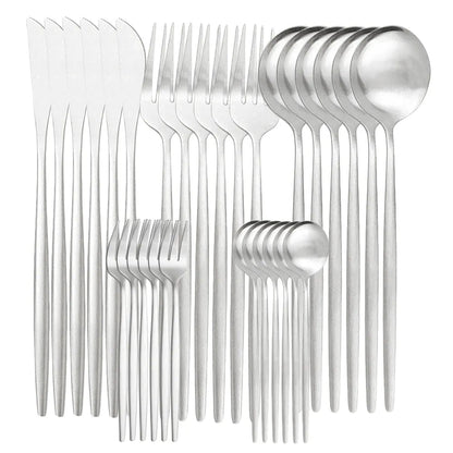 Premium Silverware Set for 6 People