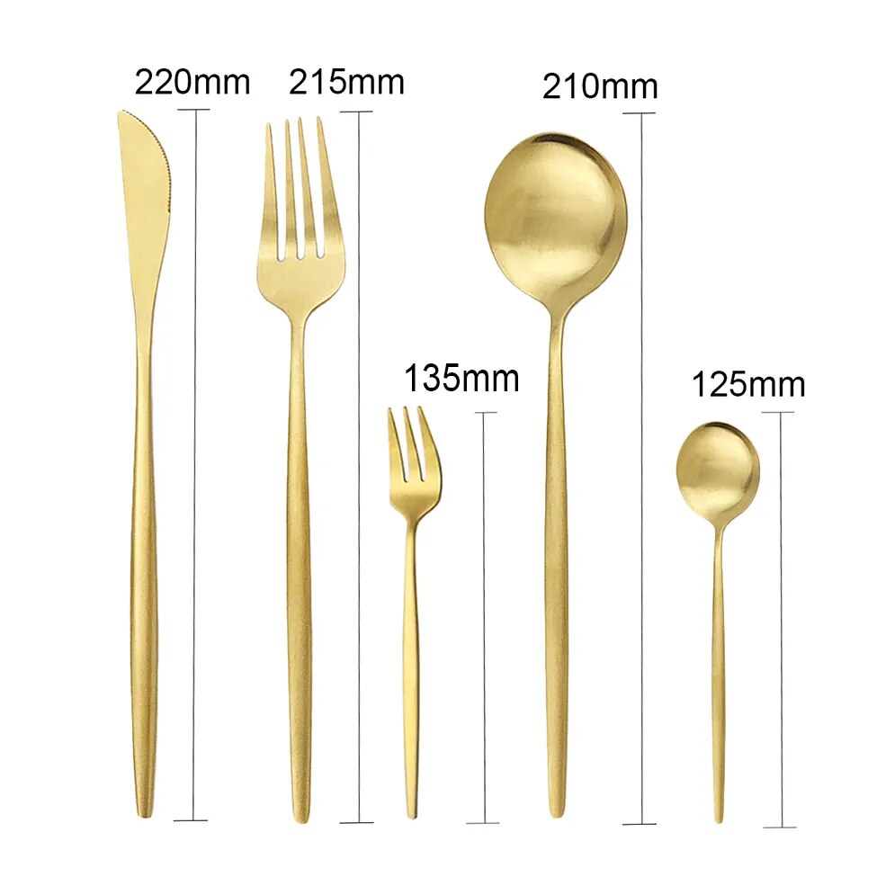 Premium Silverware Set for 6 People