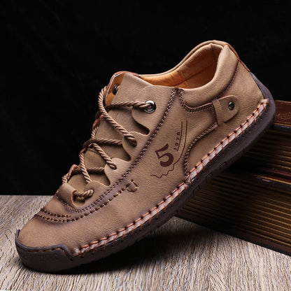 Comfortable Men's Leather Orthopedic Shoes