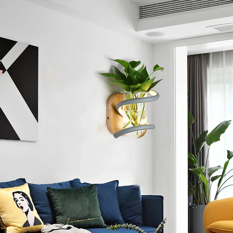 Rustic Wooden Garden Wall Light Lamp - Cofik