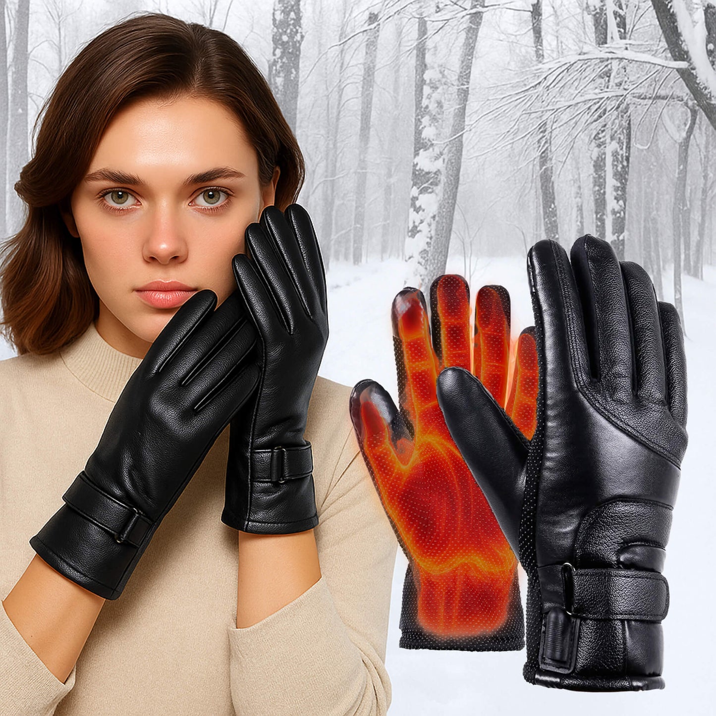 Warm Waterproof Insulated USB Gloves - Cofik