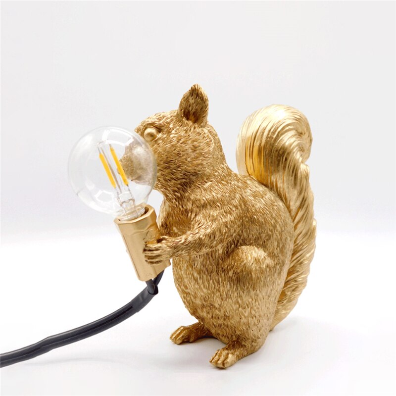 Cute Animal Table Lamp LED Squirrel Figure - Cofik