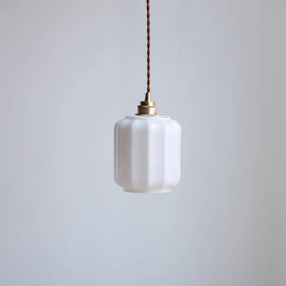 Stylish Glass Pendant Light White Ceiling Fixture