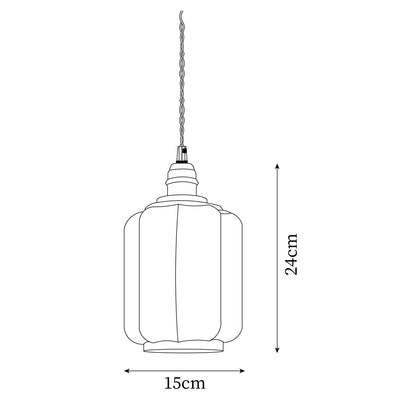 Stylish Glass Pendant Light White Ceiling Fixture