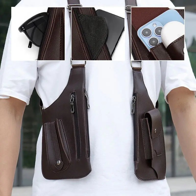 Secure Men's Travel Backpack with Extra Pockets