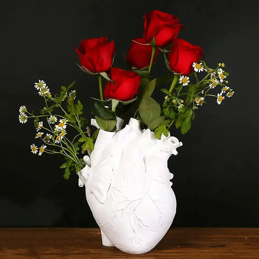 Unique Heart Shaped Decorative Vase - Cofik