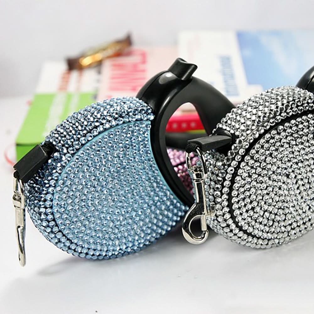 Sparkling Pet Leash with Glittering Studs for Small Pets