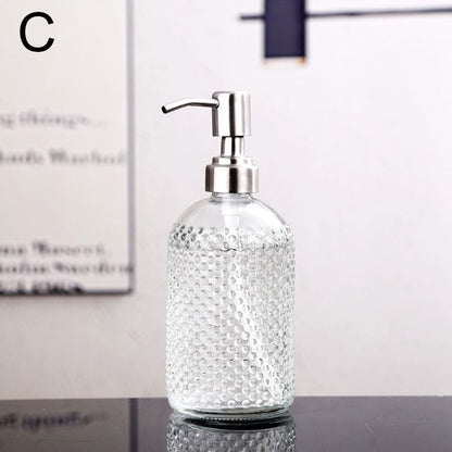 Clear Glass Bathroom Soap Dispenser