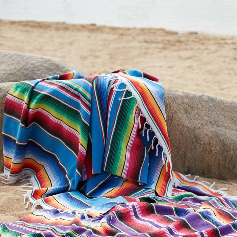 Colorful Southwestern Pattern Throw Blanket