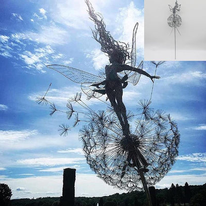 Whimsical Fairy Garden Statue Outdoor Decoration