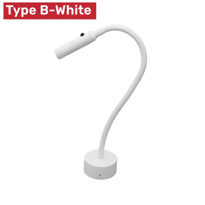 Slim LED Reading Wall Light with Adjustable Arm