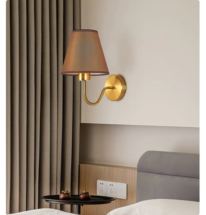 Country Style Textile Wall Light