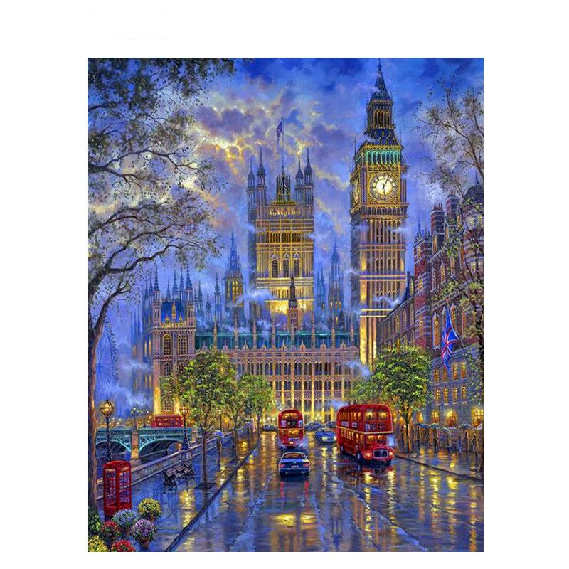 Colorful City Art Painting Kit