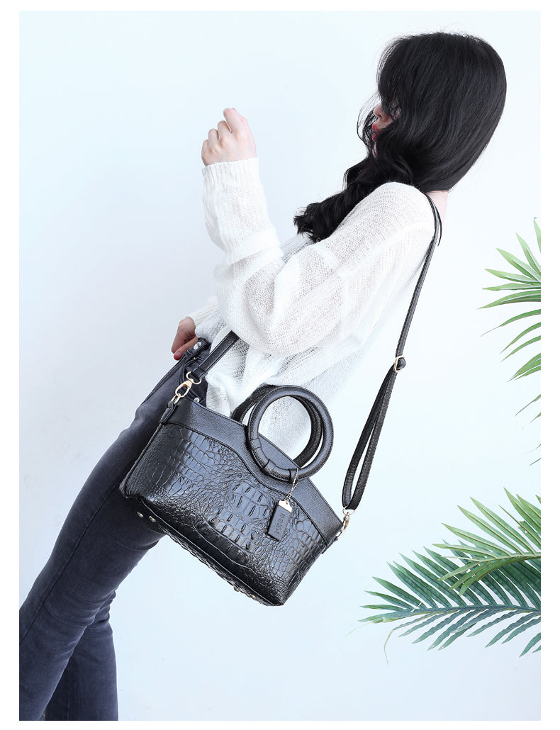 Genuine Leather Tote Handbag