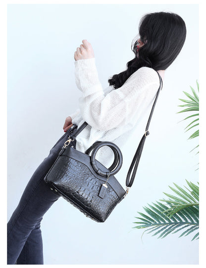 Genuine Leather Tote Handbag