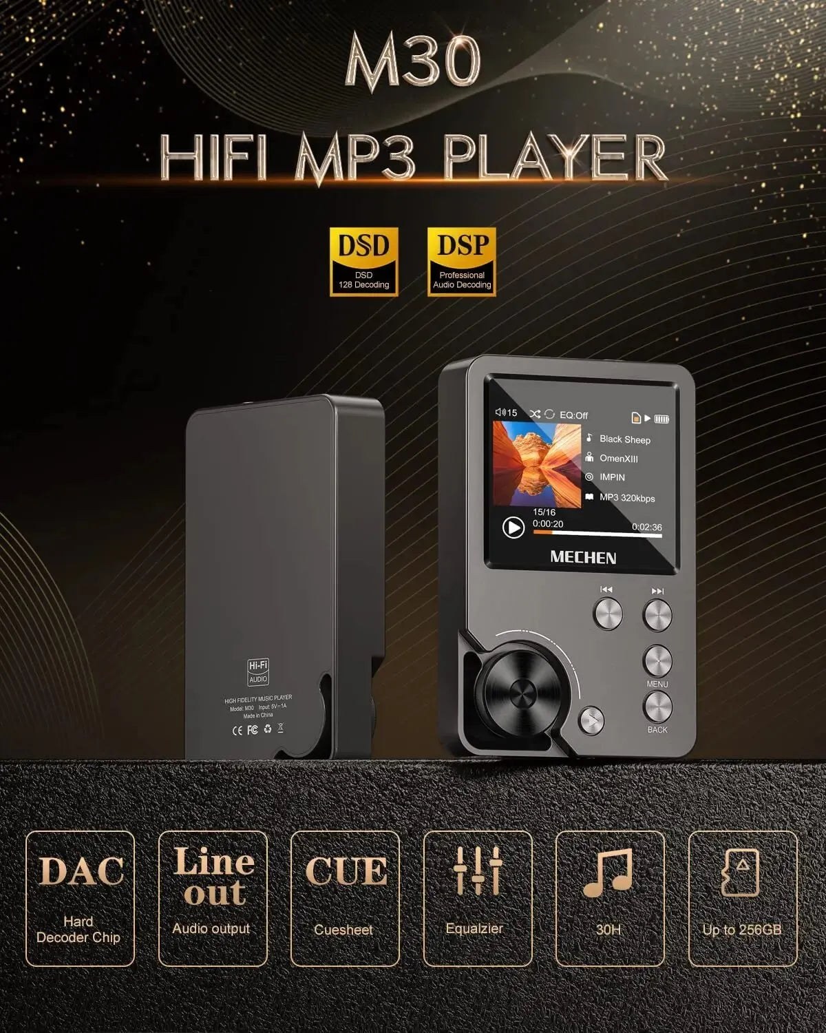 Noxord HiFi MP3 Player - High Quality Lossless Music Player