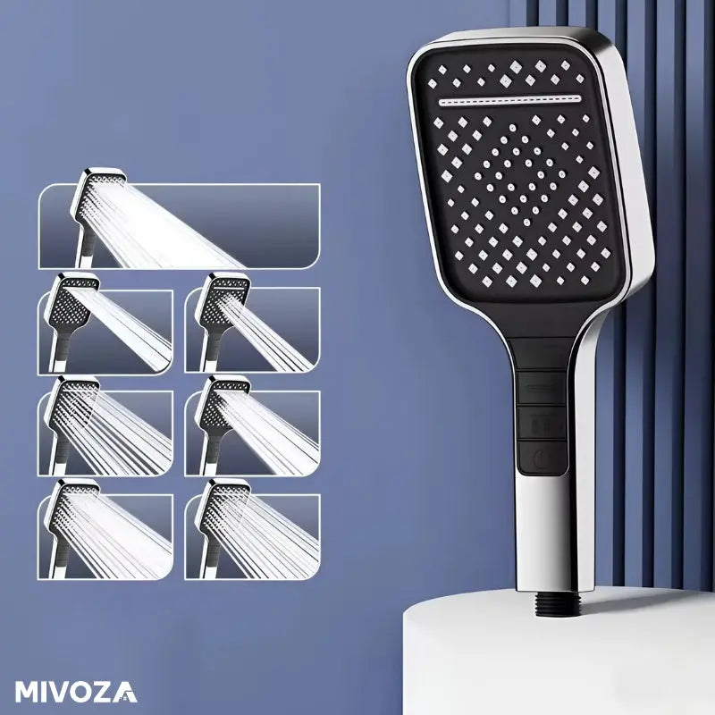 Powerful Shower Head with 7 Settings and Pause Button - Cofik