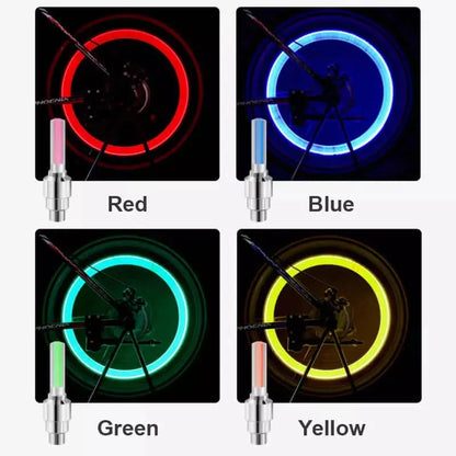 Bright LED Bike Valve Lights for Night Cycling