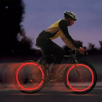 Bright LED Bike Valve Lights for Night Cycling
