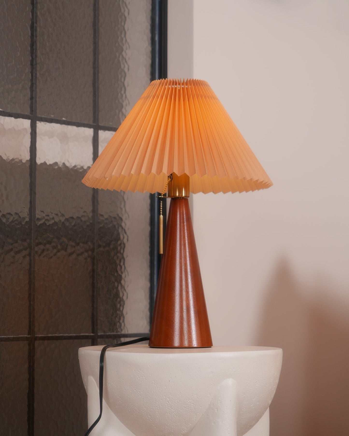 Vintage Chic Wooden Desk Lamp