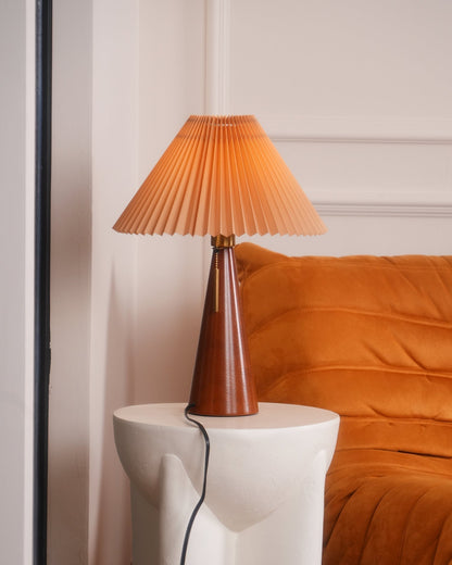 Vintage Chic Wooden Desk Lamp