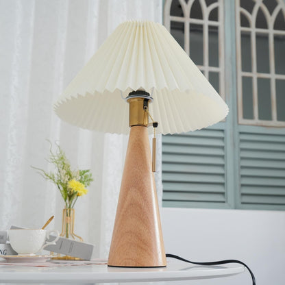 Vintage Chic Wooden Desk Lamp