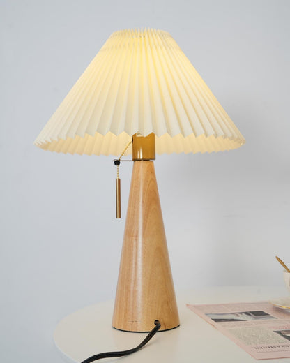 Vintage Chic Wooden Desk Lamp