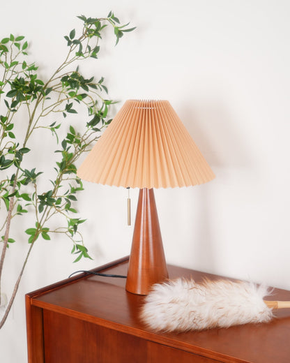 Vintage Chic Wooden Desk Lamp