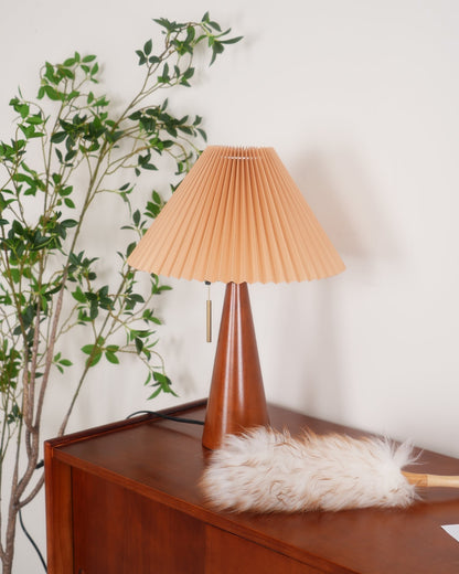 Vintage Chic Wooden Desk Lamp