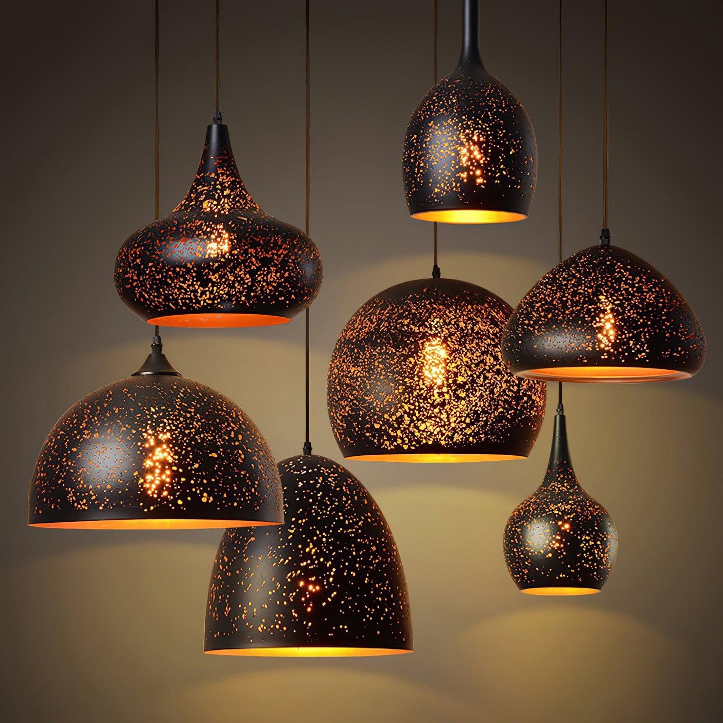 Metal Commercial Pendant Ceiling Light Fixture