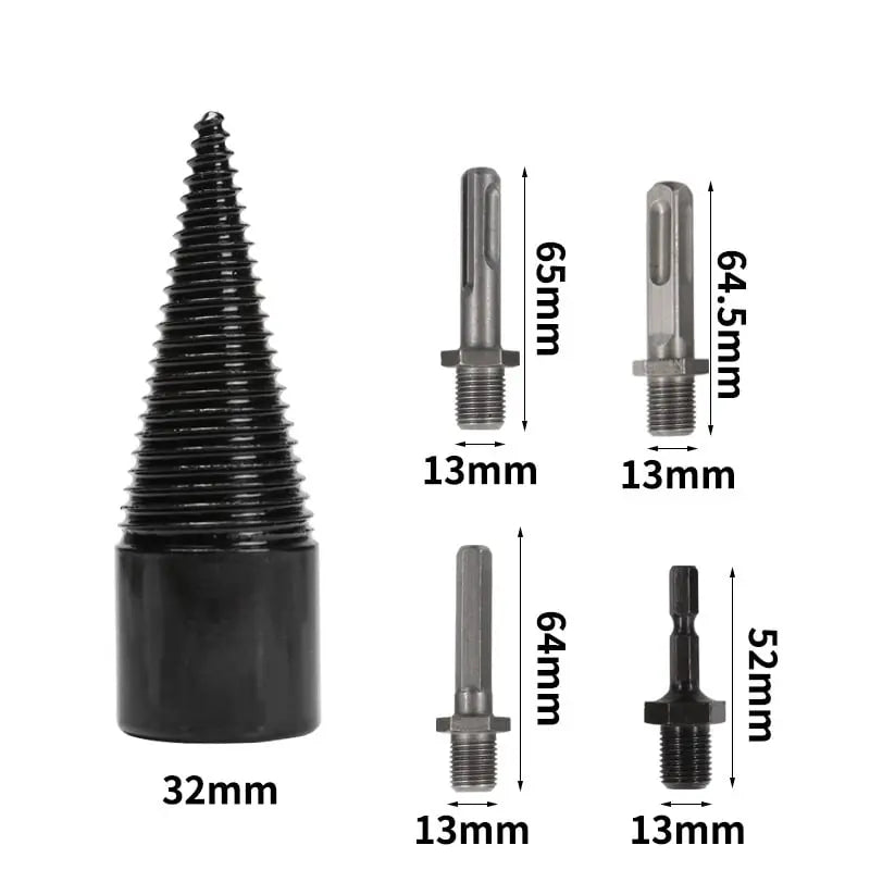 Efficient Wood Splitter Drill Bit Set